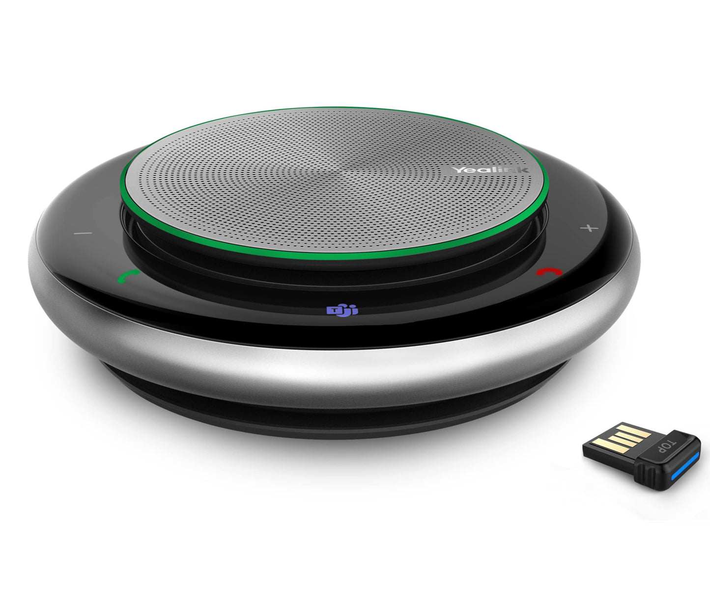 Yealink Bluetooth Speakerphone Conference Microphone Teams-Certified CP900 Enhanced Noise Reduction Algorithm Home Office 360° Voice Pickup