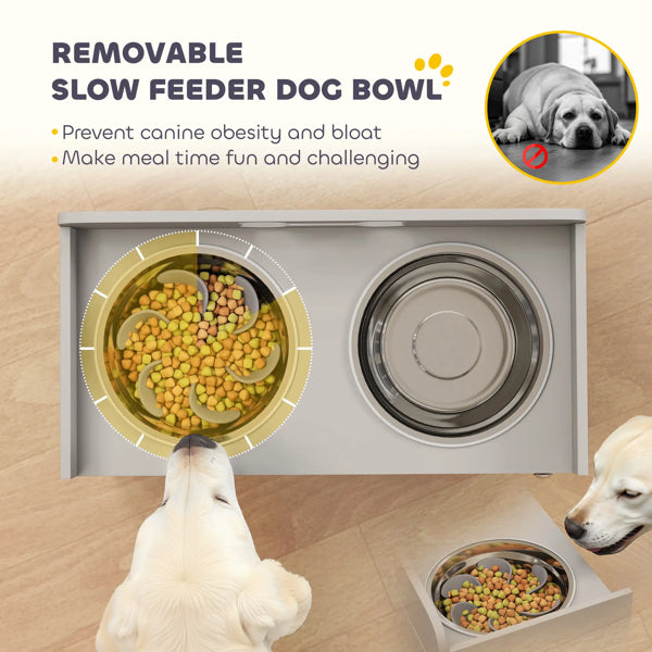 Elevated Dog Bowls for Pets - Durable Feeding Stand with Non-Slip Base
