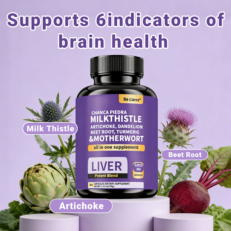 Milk Thistle & Herbal Complex Supplement - 60 Capsules