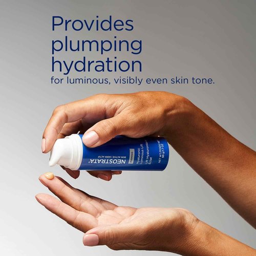 NEOSTRATA Hyaluronic Luminous Lift Daily Volumizing Gel Cream Moisturizer with Hyaluronic Acid and Neoglucosamine, Fragrance-free, Non-comedogenic, 50 g.