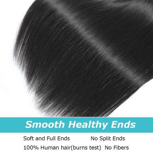 AnJudyReid Straight Hair Bundles 13A Brazilian Virgin Human Hair Bundles Straight 20 22 24Inch 100% Unprocessed Virgin Human Hair For Black Woman Natural Black