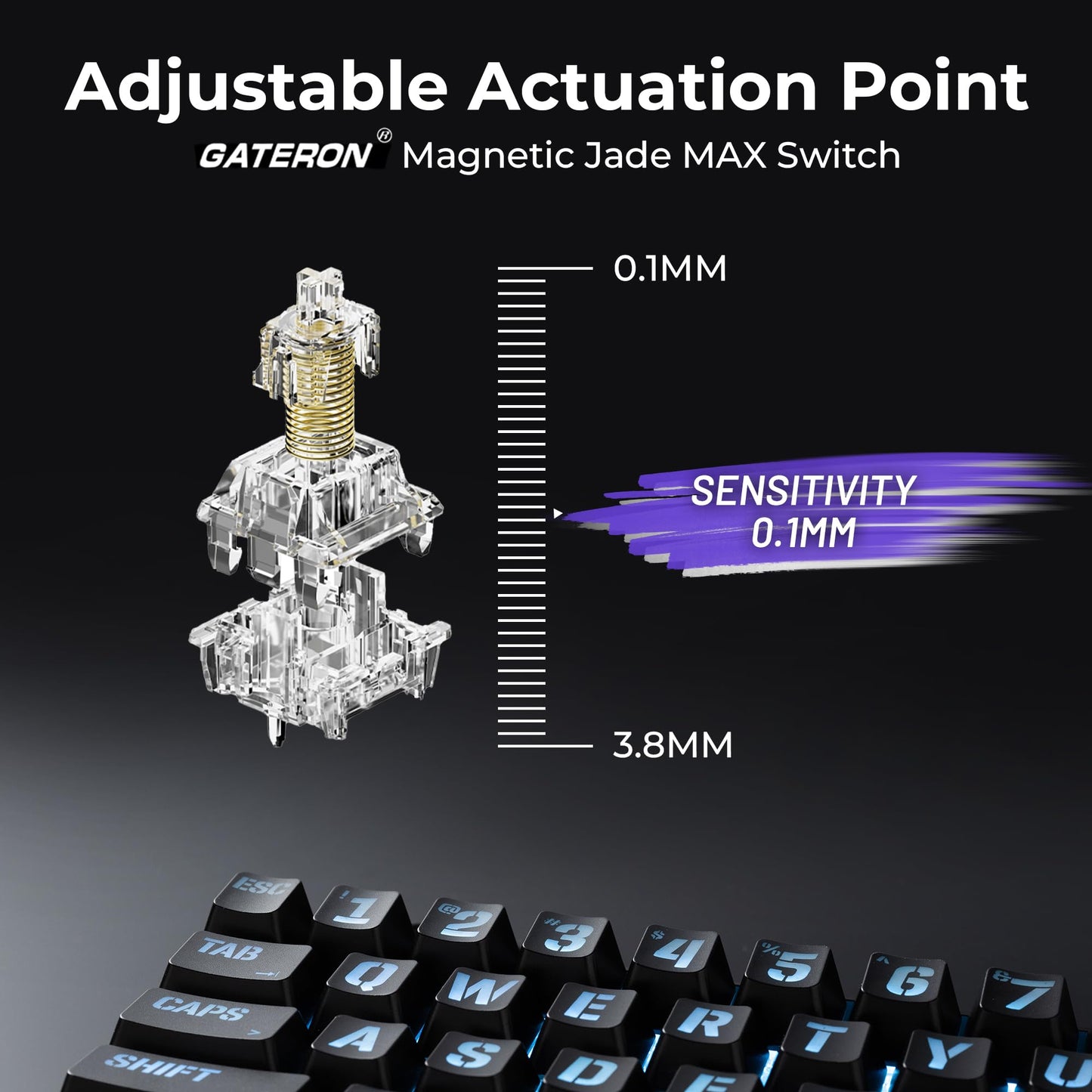 XVX HE68 Max Rapid Trigger Keyboard 60% Percent,Hall Effect Keyboard with Gateron Magnetic Jade Max Switch,CNC Aluminum Frame Custom Mechanical Key Board for PC/Laptop/Xbox/PS4/PS5,Miami Theme, Black