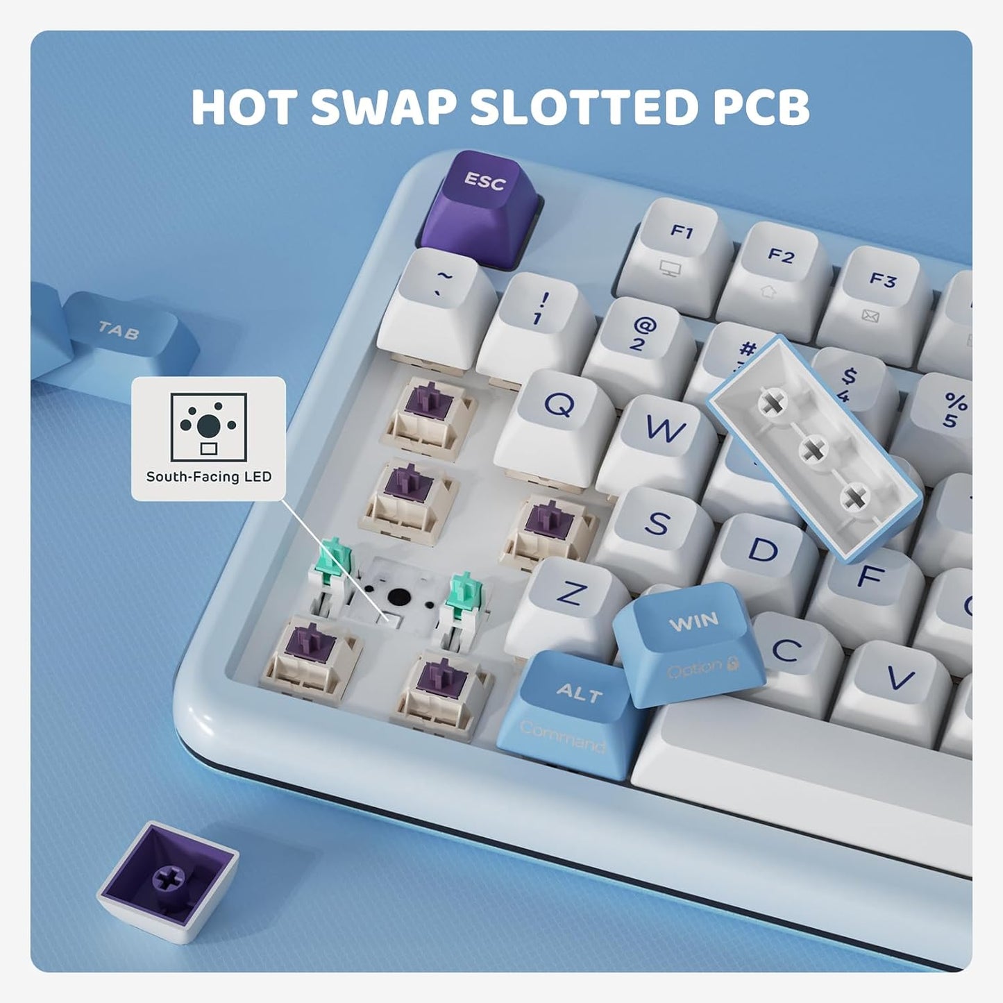 Z98 Creamy Keyboard, Wireless Mechanical Keyboard with Smart Display & Knob, Tri-Mode Connection