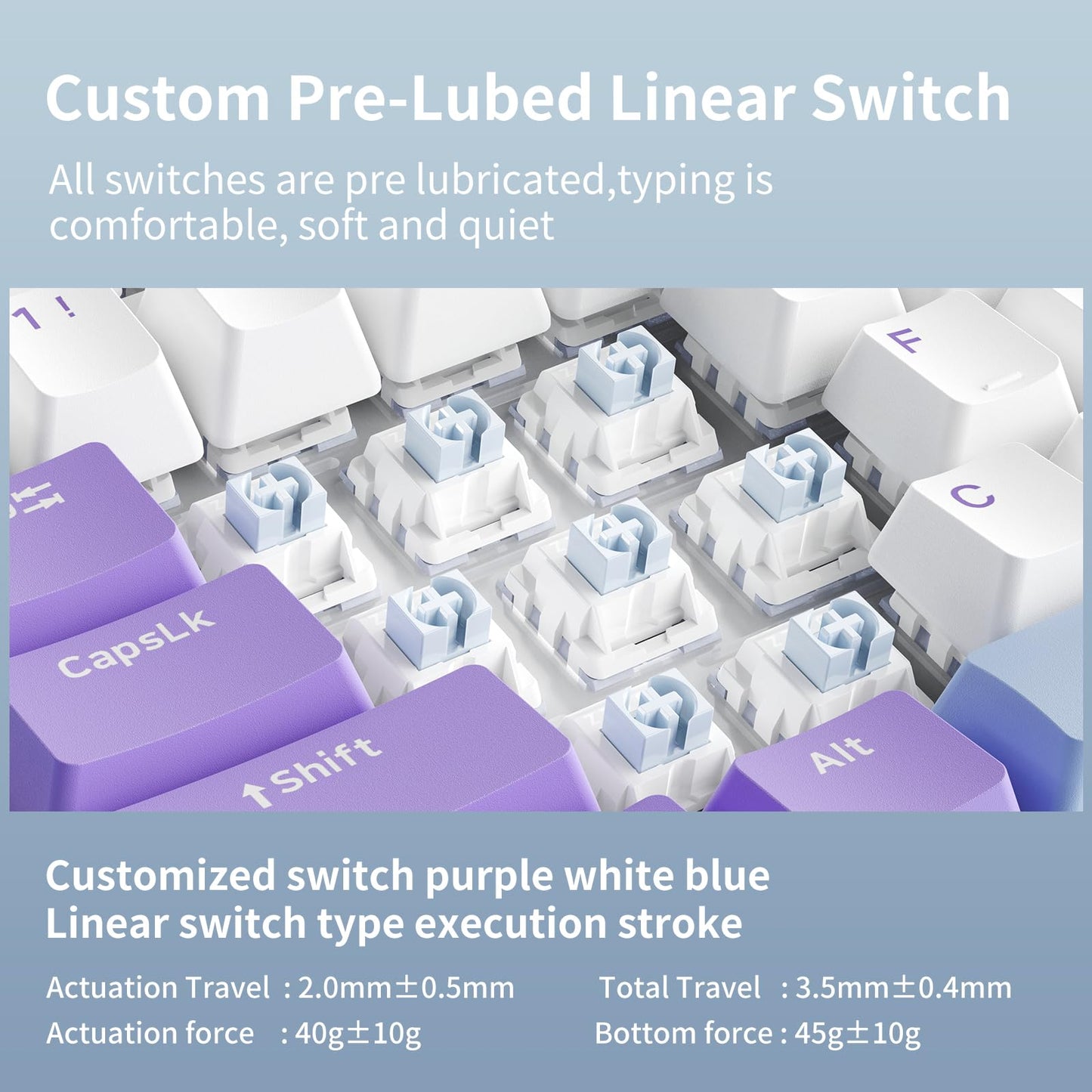 AJAZZ AK820 75% Wired RGB Gasket Mechanical Keyboard with Volume Knob, South Facing LED, Poron Foam, PBT Keycaps, Custom Programmable Hot-Swap Keyboard