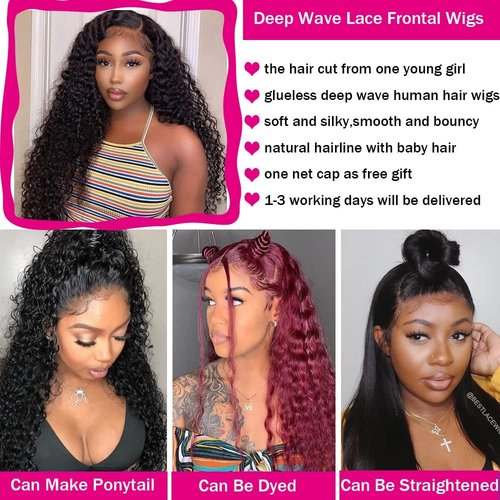 Kinkycurly Wig Human Hair 20 Inch 13x4 Lace Front Wigs Pre Plucked 180 Density Afro Kinky Curly Human Hair Wig Kinky Curly Lace Frontal Wigs for Black Women