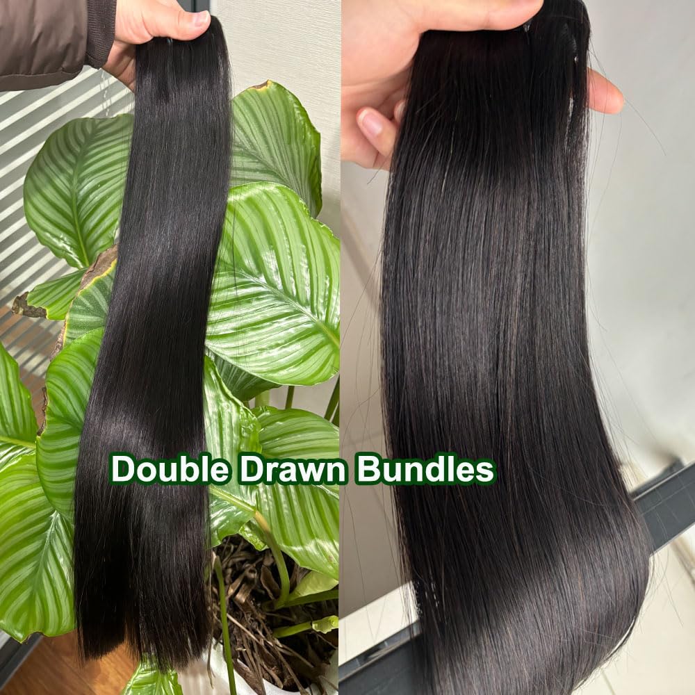 16A Straight Raw Bundles Human Hair,Triple Lifespan Than Regular Virgin Hair,Keep Texture Silky Soft,100% Raw Vietnamese Human Hair Bundles 18 Inch