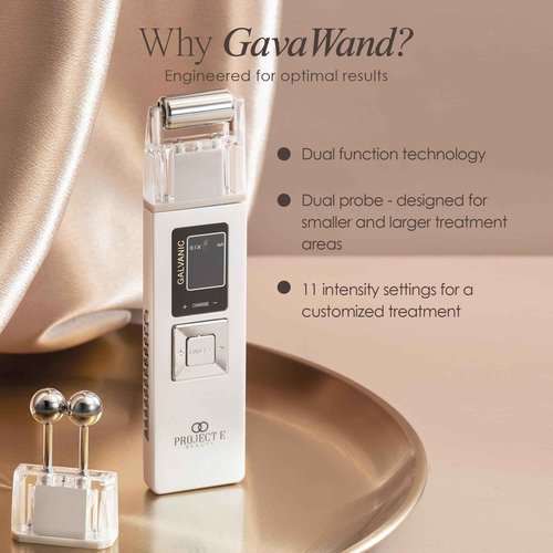 Project E Beauty Portable Rechargeable Galvanic Device | Skin Care Reduce Wrinkles Skin Tightening Firming Fine Lines Desincrustation Deep Pore Cleansing Rejuvenation Device