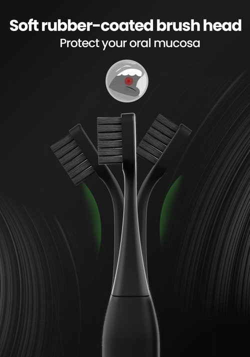 Allegro Luxury Premium Polished Metal Sonic Toothbrush M1,Ivory Gold