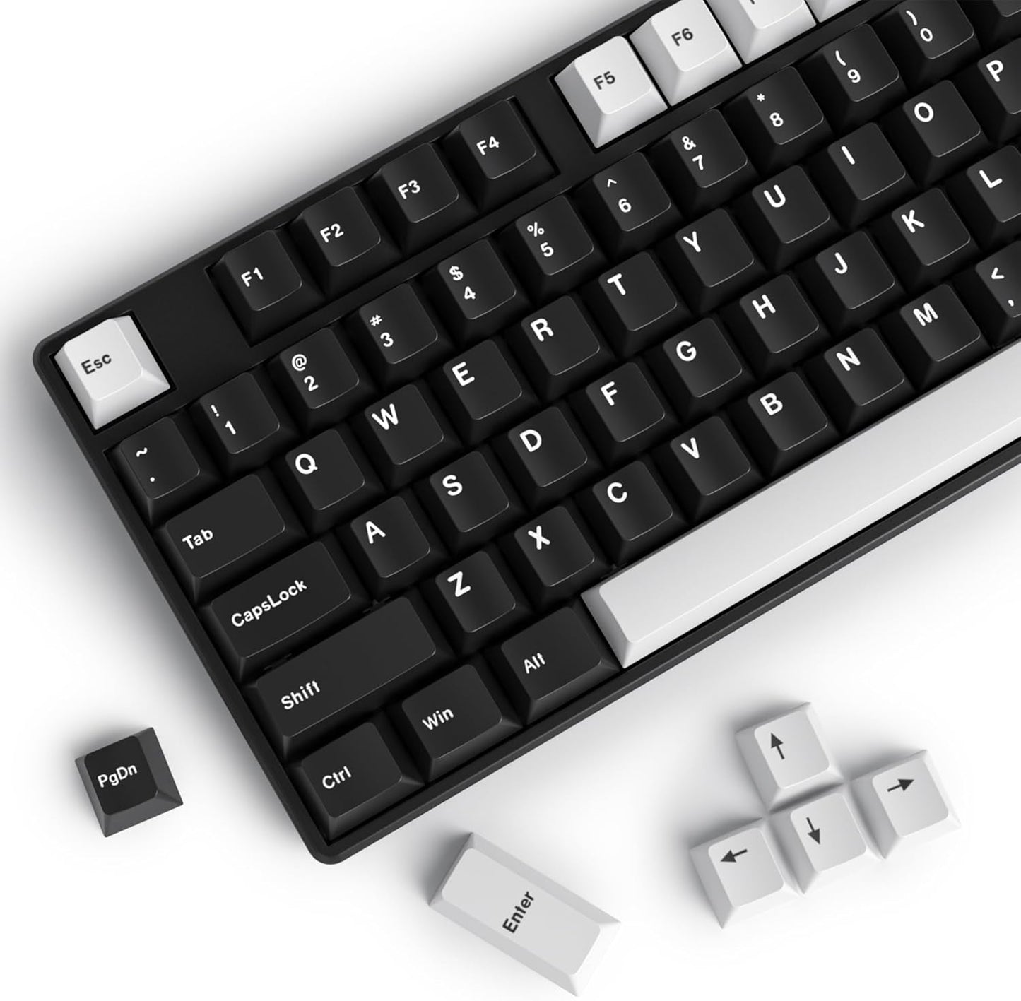 61 PBT Game keycap, 60% Backlight with Key Puller OEM Configuration American Layout, 87/104 Mechanical Keyboard (no Keyboard) (Ahris)