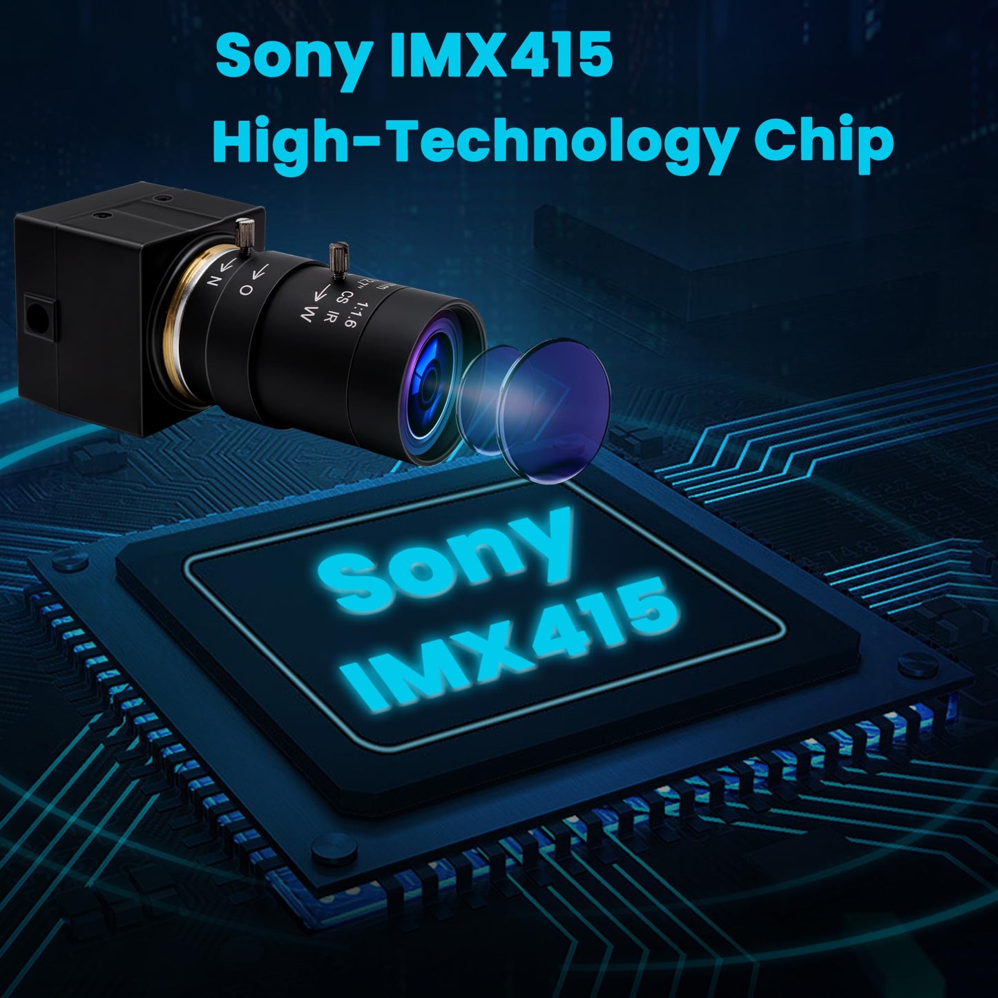 ALPCAM 4K USB Camera - 10X Optical Zoom, Ultra HD 2160P, IMX415 Sensor, Plug and Play for Windows, Linux, Mac, Raspberry Pi