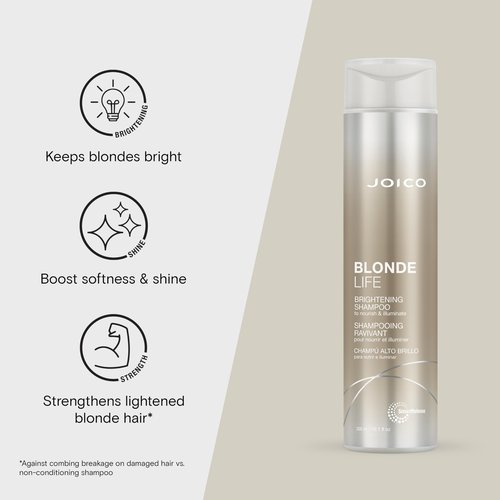 Joico Blonde Life Brightening Shampoo Conditioner Oil Set | Nourish & Illuminate | For Blonde Hair