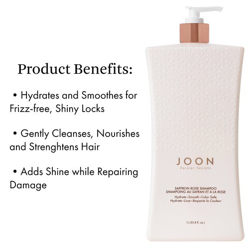 Joon Saffron Rose Shampoo + Pomegranate & Pistachio Oil, 33.8 Fl. Oz.