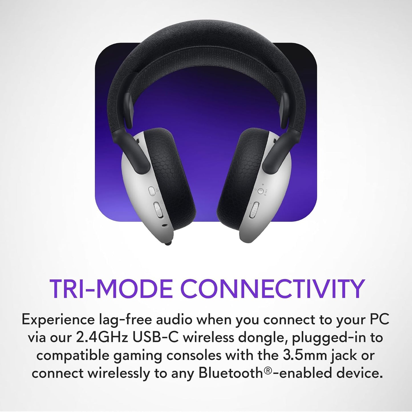 Alienware AW520H Wired Gaming Headset - Dolby Atmos, Unidirectional, AlienFX 16.8 Million RGB Colors, Microphone Mute, Volume On-headset Controls, 40mm Hi-Res Certified - Dark Side of the Moon