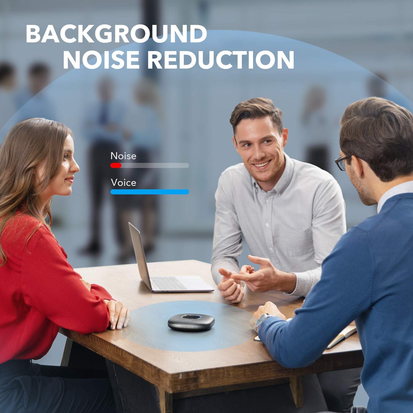 Anker PowerConf Zoom Certified Conference Speaker PowerConf C200 2K Webcam, 360°Enhanced Voice Pickup, 24H Call Time, AI-Noise Canceling Microphones, Adjustable Field of View, Low-Light Correction