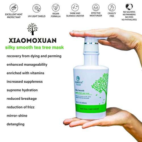 Xiaomoxuan Tea Tree Shampoo and Hydrating Hair Mask for All-Natural Hair Care Bundle