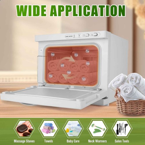 9TH SHOP Hot Towel Warmer, 8L Hot Towel Cabinet, 2-in-1 Quick Heating Towel Warmers Spa for Facials Spa Estheticians Massage Salon and Home