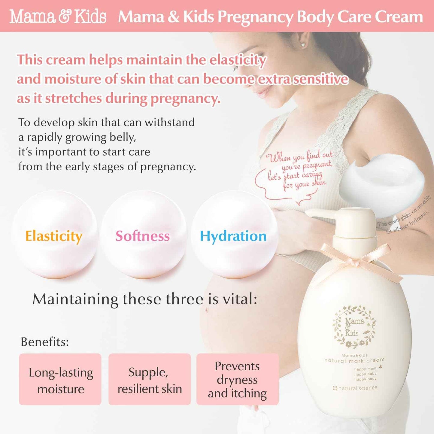 Mama&Kids Natural Mark Cream 5.29 oz (150g)