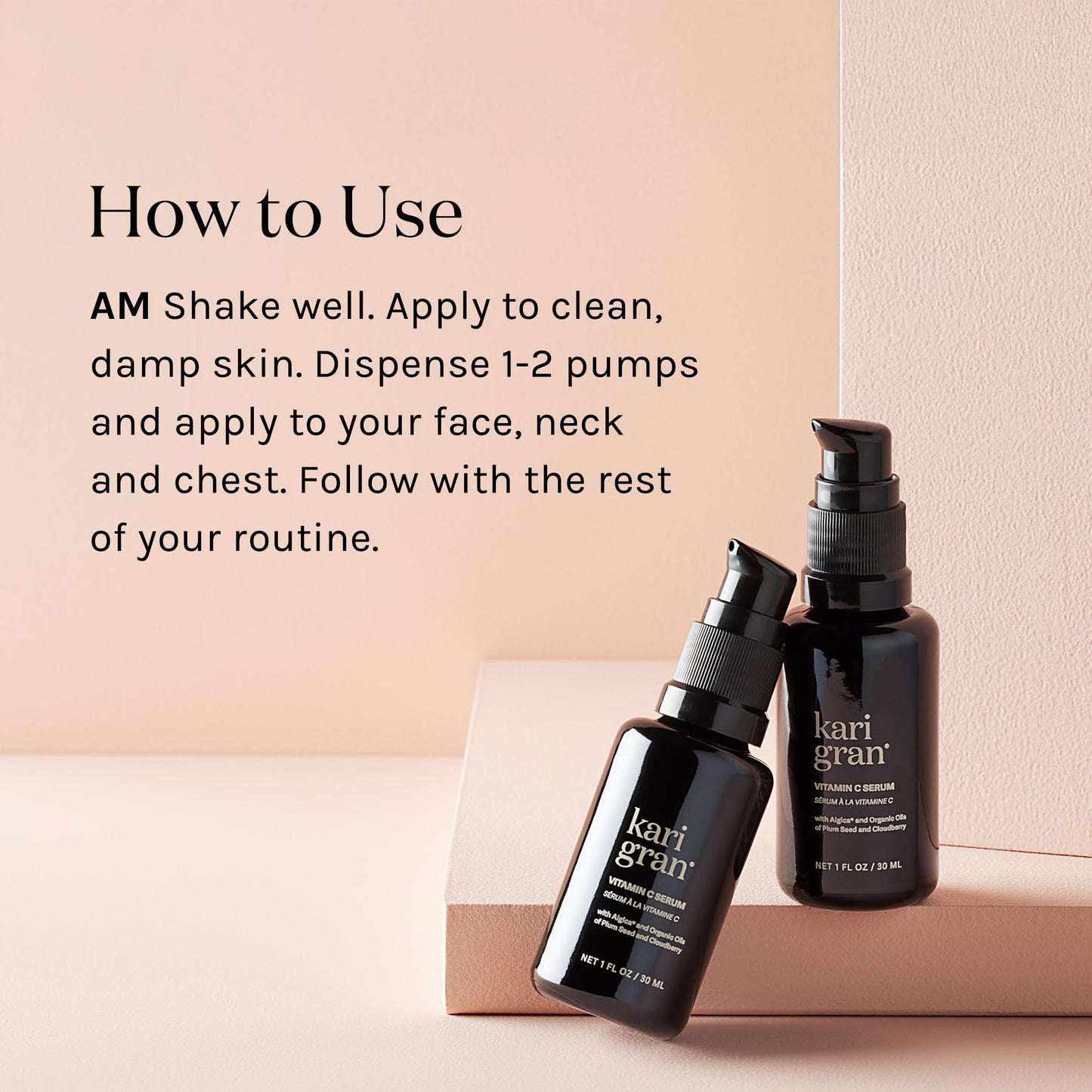 Kari Gran 10% Vitamin C Serum | Clean, moisturizing, skin brightening serum for glowing skin