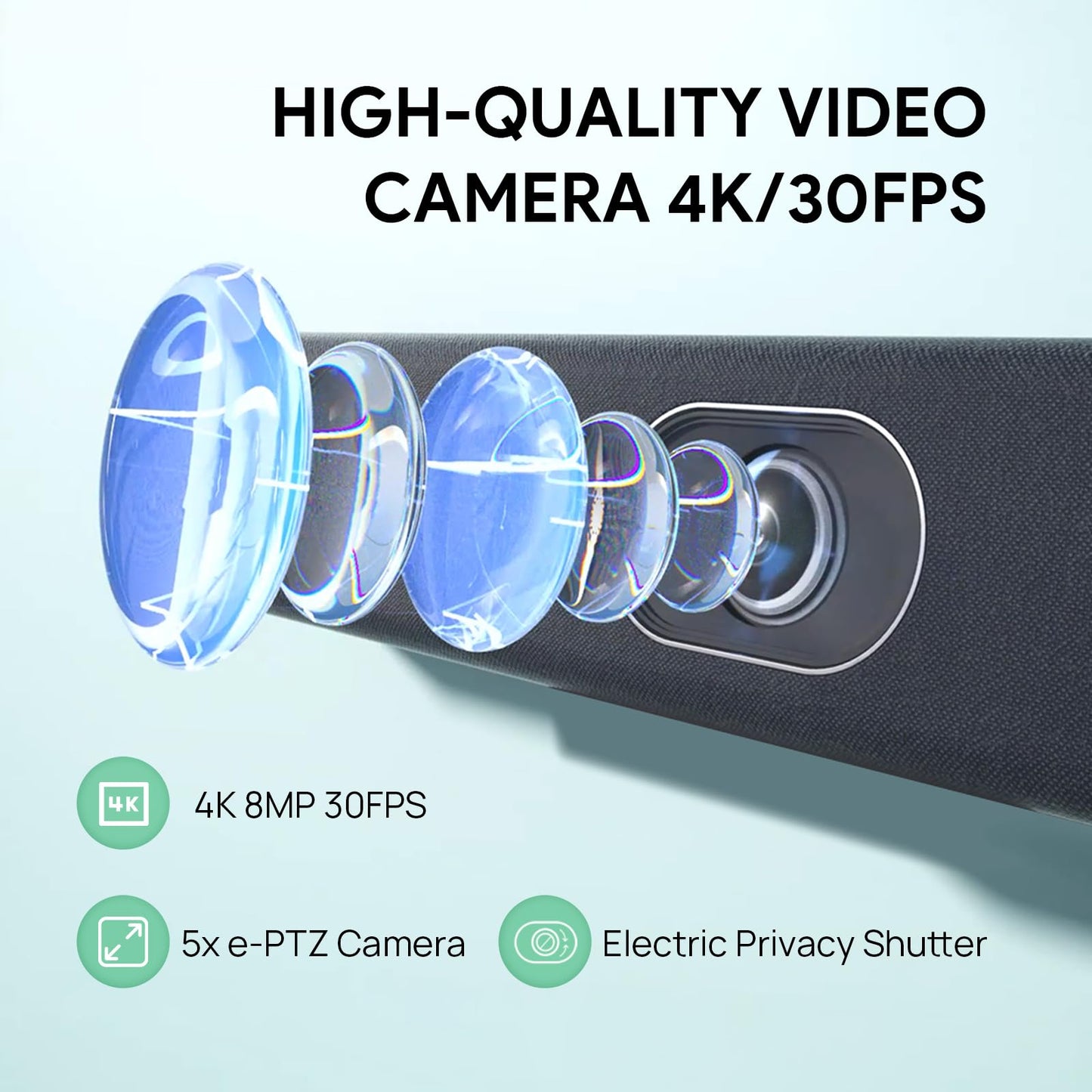 Yealink UVC40 E2 Conference Room Camera and MeetingBar A10 Conference Room Camera System Bundles