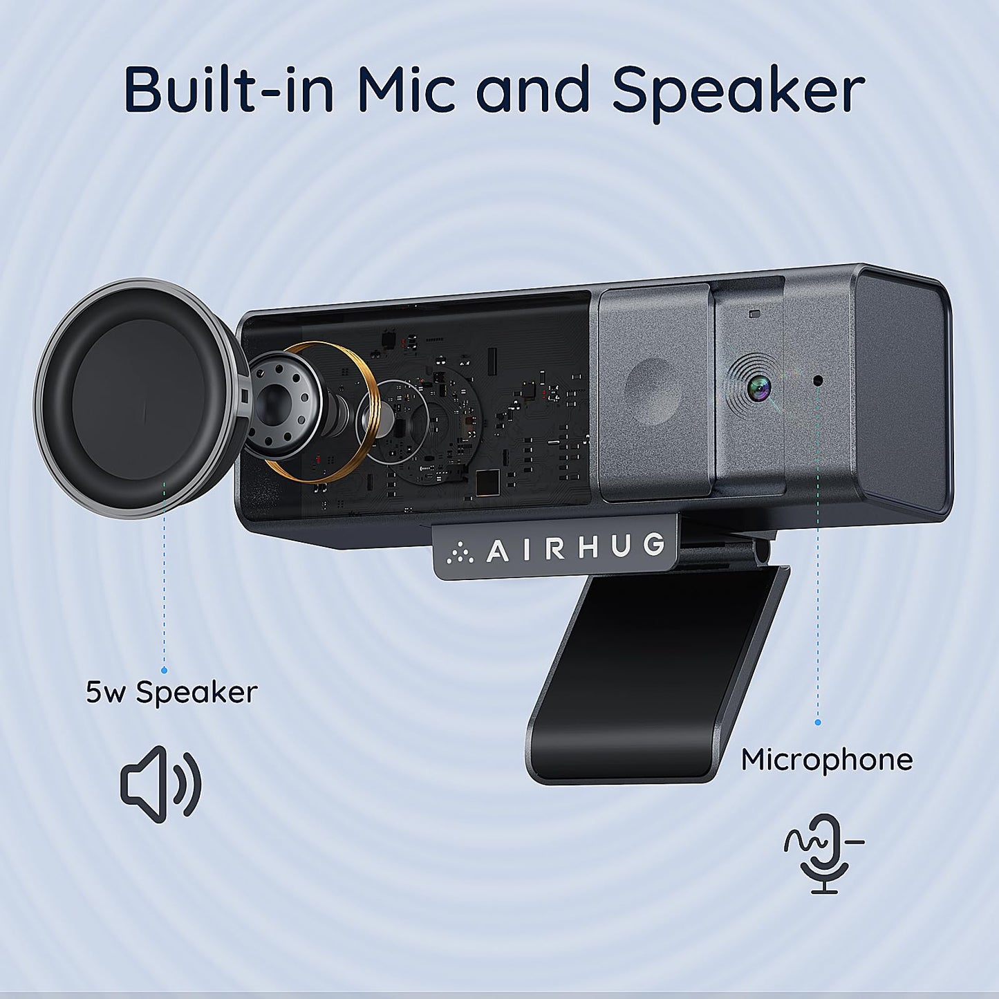 AIRHUG 3 in 1 Webcam 22 Gaming Microphone