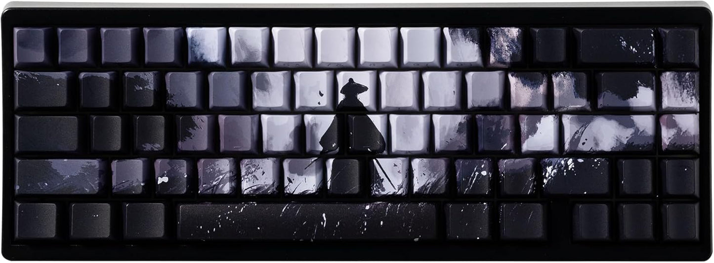 XVX Double Shot PBT Keycaps, Chrysanthemum Keycaps, Side Printed Shine Through Keycap Sets, Cherry Profile Keyboard Caps with Dye Sublimation Suitable for MX Switches Mechanical Keyboard