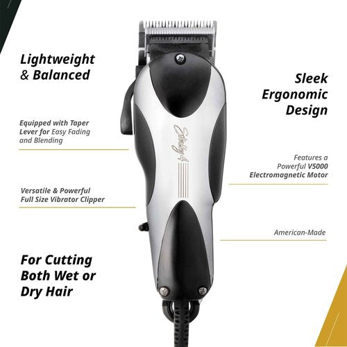 Wahl Professional Sterling 4 Corded Clipper Full Size Lightweight Adjustable Blade Wet or Dry Operation