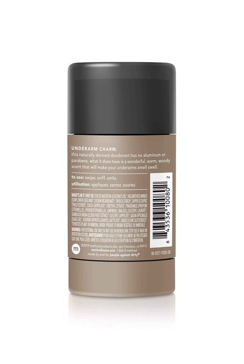 Method Mens Aluminum-Free Deodorant, Cedar & Cypress, 2.65 Ounce (Pack of 6)