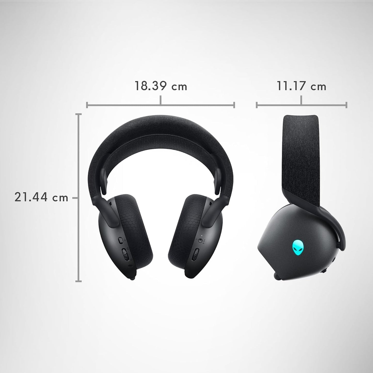 Alienware AW520H Wired Gaming Headset - Dolby Atmos, Unidirectional, AlienFX 16.8 Million RGB Colors, Microphone Mute, Volume On-headset Controls, 40mm Hi-Res Certified - Dark Side of the Moon