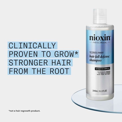 Nioxin Hair Fall Defense Shampoo | Activates Hair Follicles for Visibly Less Hair Loss | 8.1 Fl Oz + Nioxin Hair Fall Defense Intensive Daily Leave-In Hair Treatment | 2.3 Fl oz.