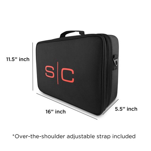 Stylecraft On-The-Go Barber or Stylist Professional Travel Case, Nylon with Multi-Pockets and Compartments