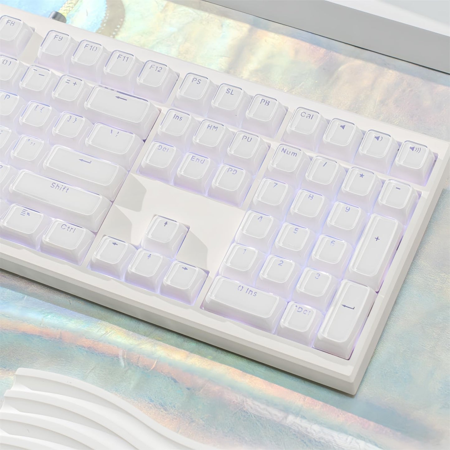 ZMX GMK108 Mechanical Keyboard Kit,108 Keys Full Size VIA Programmable Hot Swap Gasket Mounted PCB Custom RGB Gaming Barebones Keyboard Wireless BT5.0/2.4GHz/USB-C Wired DIY Kit (White)