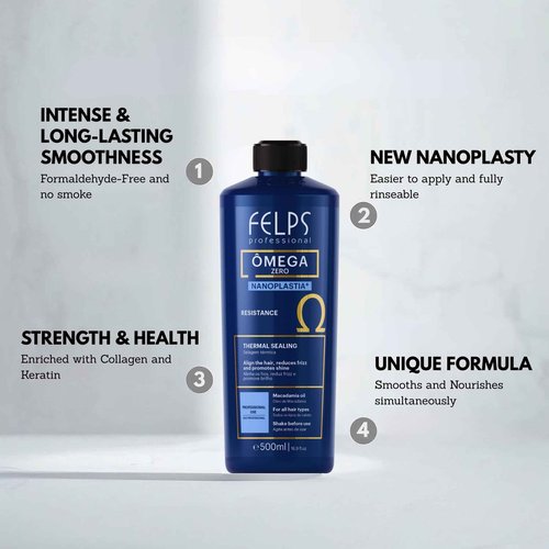 Felps Professional Thermal Sealing Omega Zero Unique Nanoplastia 500ml/16.9fl.oz