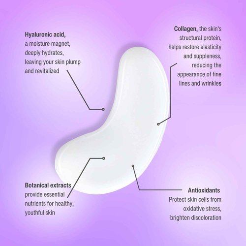 WILMA SCHUMANN Collagen Under Eye Patches, Dark Circle & Wrinkles Under Eye Mask, Pack of 10