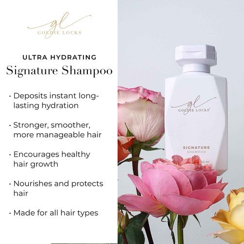 Goldie Locks Ultra Hydrating Shampoo & Conditioner Set - Sulfate-Free, Paraben-Free - for Frizz Control, Shine & Strength - Color & Extension Safe - Protein-Free - 2 x 8.45 fl oz (Packaging May Vary)