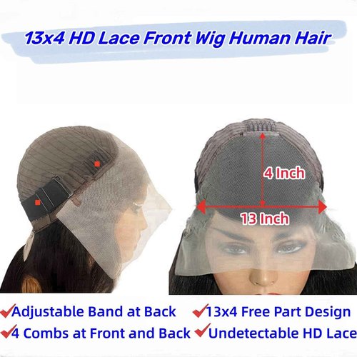 KeepMe Burgundy Lace Front Wigs Human Hair 1B/99J Highlight Wig Human Hair 13x4 Body Wave Lace Front Wigs Human Hair Pre Plucked 200% Density Red Wig Human Hair for Women 18 Inch