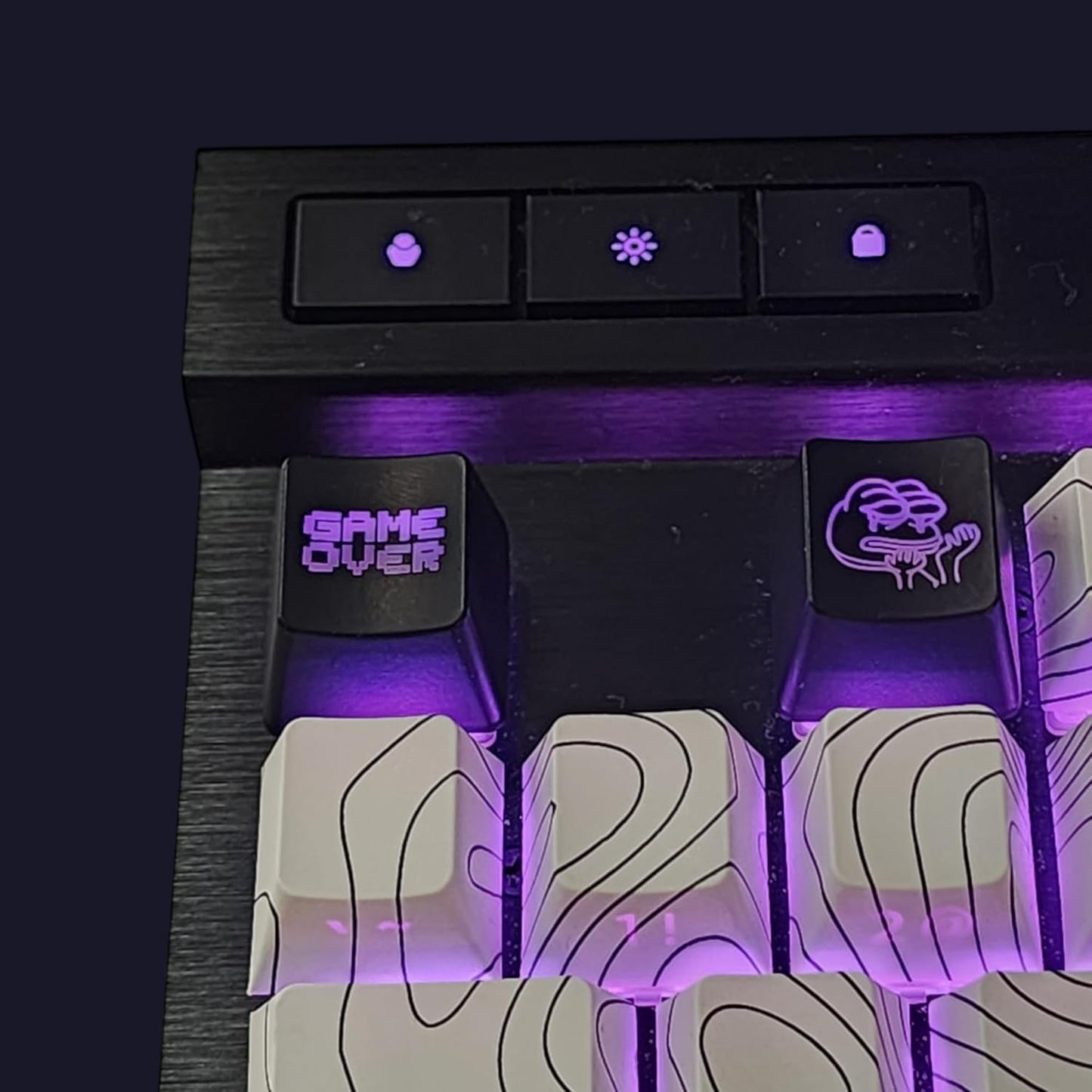 Alien Backlit Keycap Set - Custom kecaps for Cherry MX Mechanical Keyboard, SA Profile, R4 Keycaps, Translucent Backlight, PC Gaming Gifts, Personalized Keycap (Alien/Escape Key)