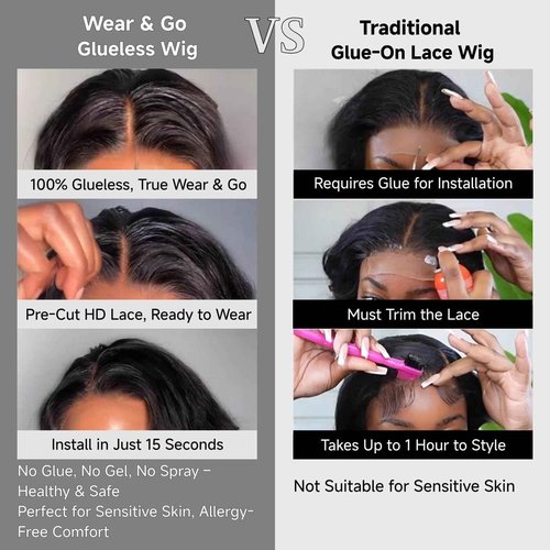 Wear and Go Glueless Wigs Human Hair Pre Plucked Pre Cut 22 Inch Deep Wave 5x5 HD Lace Closure Wigs Human Hair 200 Density with Baby Hair Deep Curly Wig for Black Women