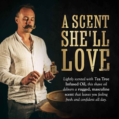 Shaving Kit for Men – Traditional Wet Shave Set with 4oz Shaving Soap, 3oz Tea Tree Oil, Badger Brush & Skull Bowl – For Use with Safety Razor or Straight Razor – Barber Grooming Gift by Death Grip