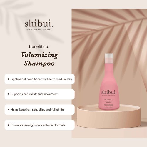 Shibui Volumizing Shampoo, Cleanses and Adds Body with Spirulina and Cucumber Extract, for Thin or Fine Hair, Color-Safe, 33.8 Fl Oz