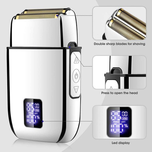 Lanumi Professional Hair Clippers Electric Razor Shavers Men 3 Piece Set Rechargeable Clippers and Trimmers Beard Trimmer Barber Kit with Travel Case Clippers for Hair Cutting Gifts for him