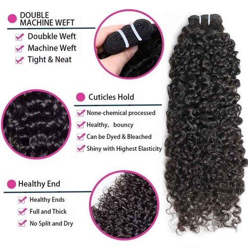 VIPbeauty Burmese Curly Bundles Human Hair 28 Inch 100% Unprocessed 16A Virgin Hair Water Wave 1 Bundles Spiral End Quick Weave Hair for Black Women Natural Black
