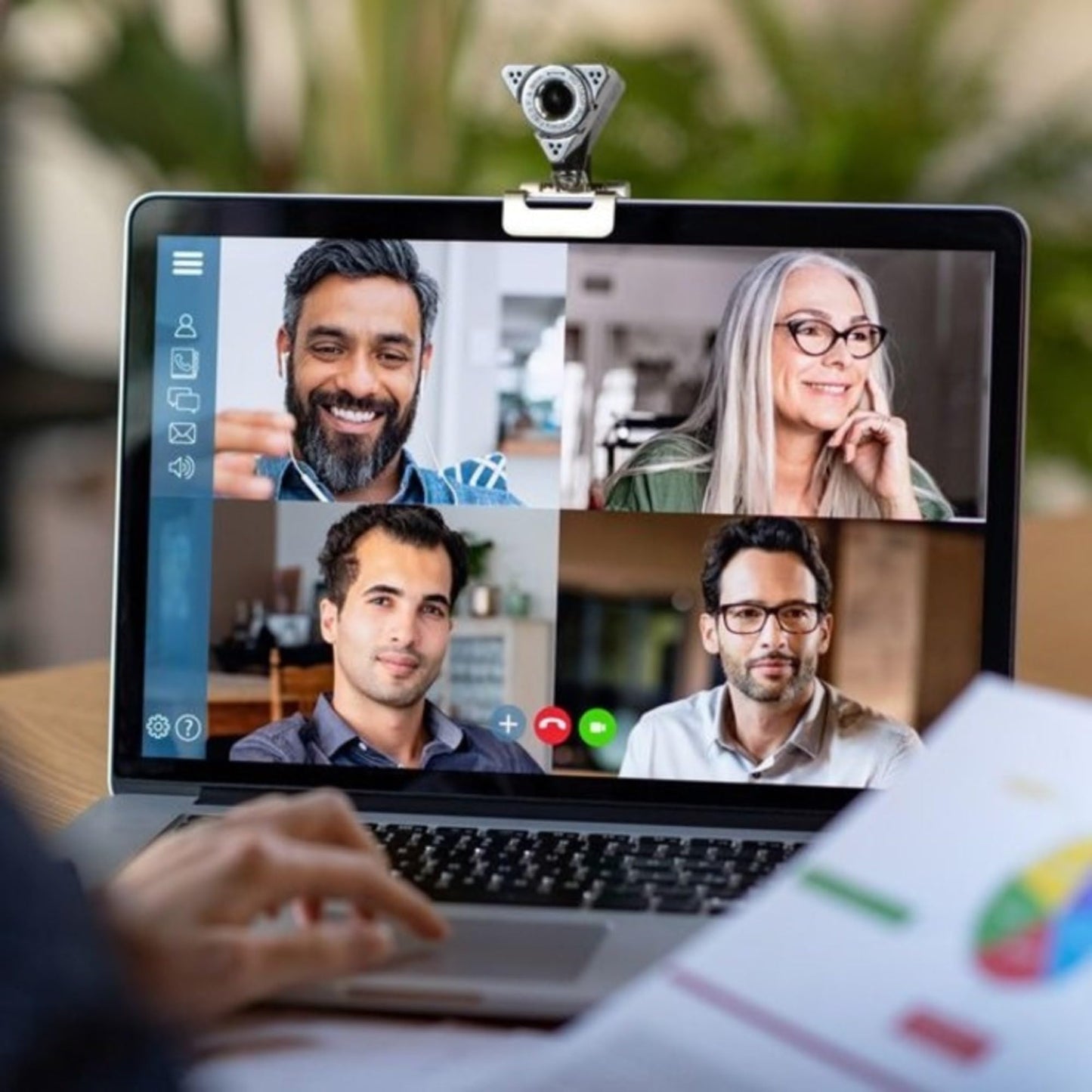 Aluratek HD 1080P Video Webcam for PC, MAC, Desktop & Laptop, Video Call, Conference, USB