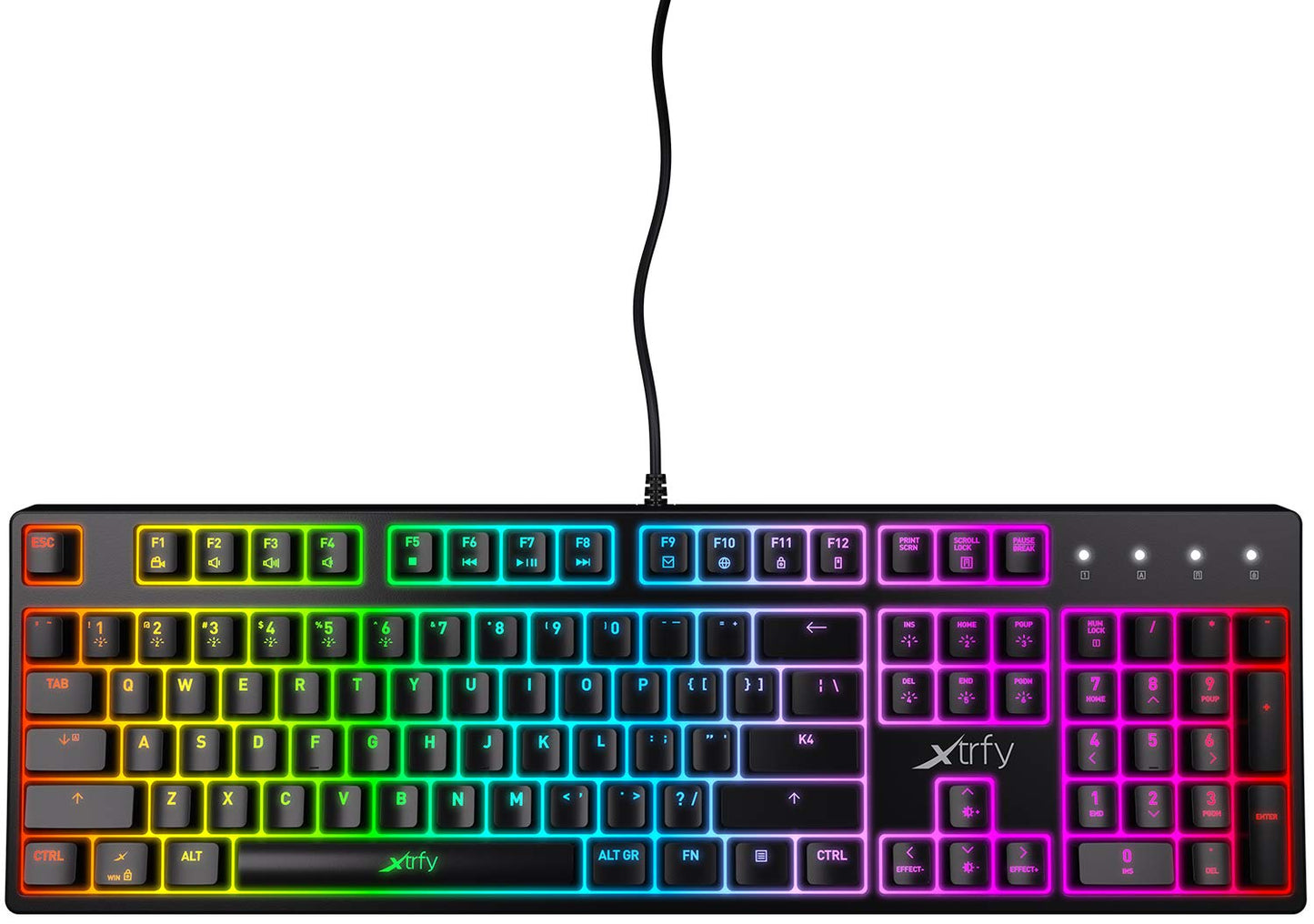 Xtrfy K4 RGB, Mechanical Gaming Keyboard with RGB, US