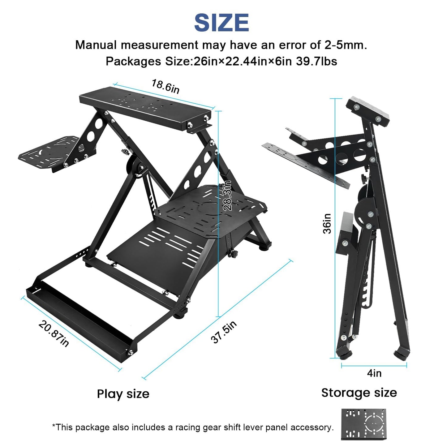Anman Foldable Flight Simulation Cockpit 3.0 with Fixed Slot Fit for Logitech/Thrustmaster/Hotas Warthog/Fanatec,Electronics Adjustable Fight Sim Mount Pedals, Steering Wheel Not Included