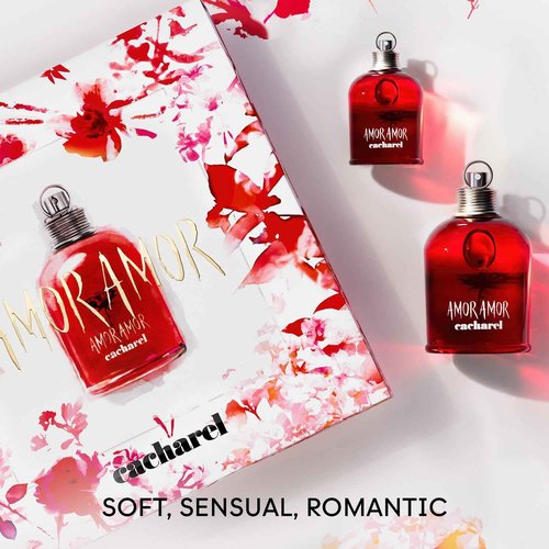 Cacharel Amor Amor - Fragrance Gift Set for Women - Includes Eau de Toilette 3.4 Fl Oz & 1.0 Fl Oz
