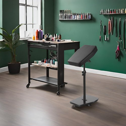 BARBALL Black Tattoo Armrest Stand Adjustable Height, Professional Design and Sturdy Base