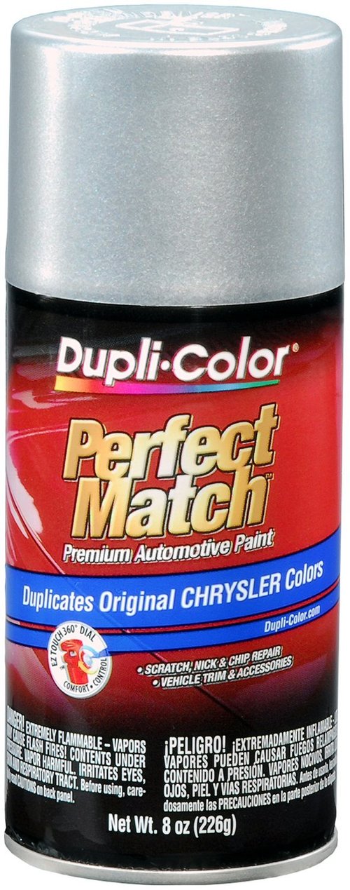 Dupli-Color BCC0410-6 PK (EBCC04107-6 PK) Bright Silver Metallic Chrysler Perfect Match Automotive Paint - 8 oz. Aerosol, (Case of 6)