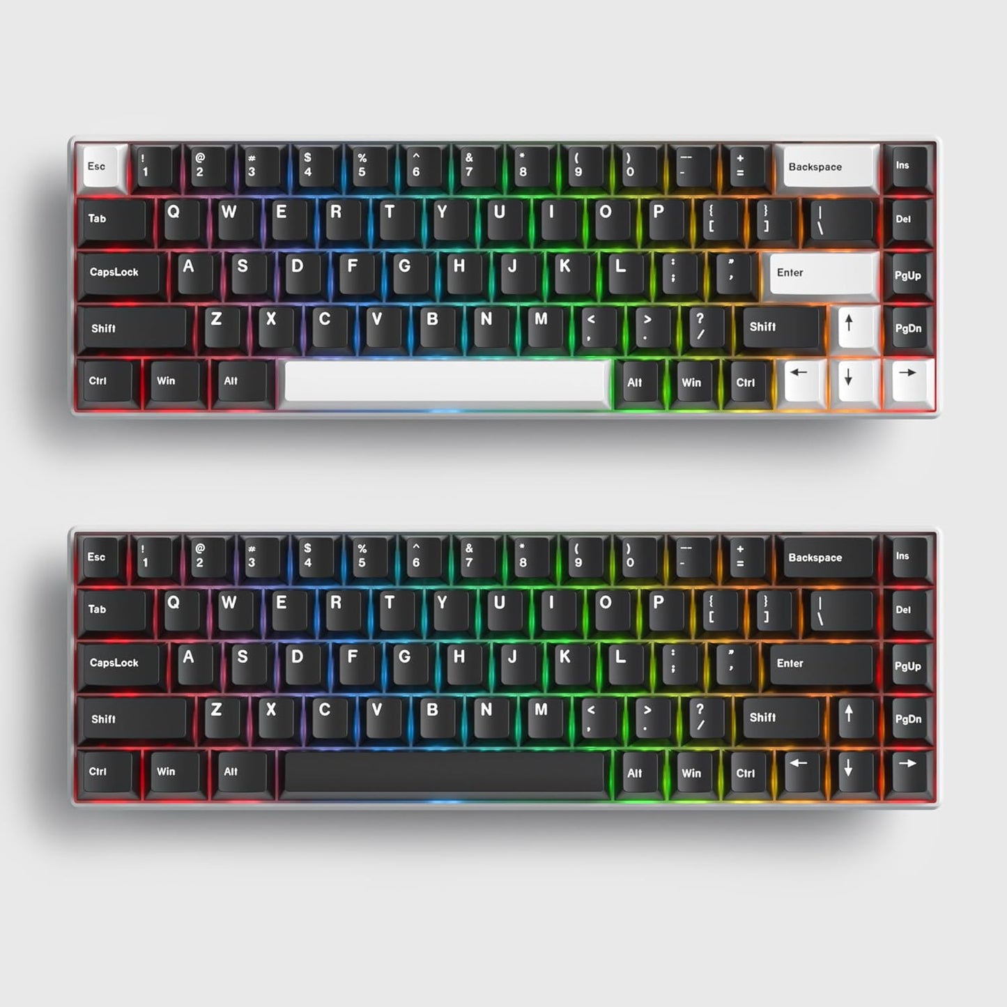 61 PBT Game keycap, 60% Backlight with Key Puller OEM Configuration American Layout, 87/104 Mechanical Keyboard (no Keyboard) (Ahris)