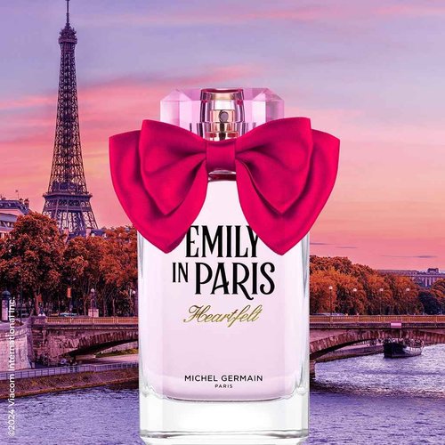 Michel Germain Emily in Paris Heartfelt Eau de Parfum Fragrance Spray, Feminine Gourmand Scent, Top Notes of Strawberry, Champagne, Seductive & Mouthwatering Women's Natural Oils Perfume, 3.4 Fl Oz