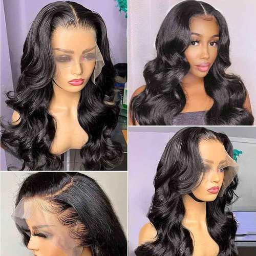 Ying Guan 250 density human hair wig Lace Front Wigs Human Hair Pre Plucked glueless wigs human hair Body Wave Wigs Human Hair Wigs For Black Women 13x6 lace Frontal Wigs Bleached Knots 20 Inch